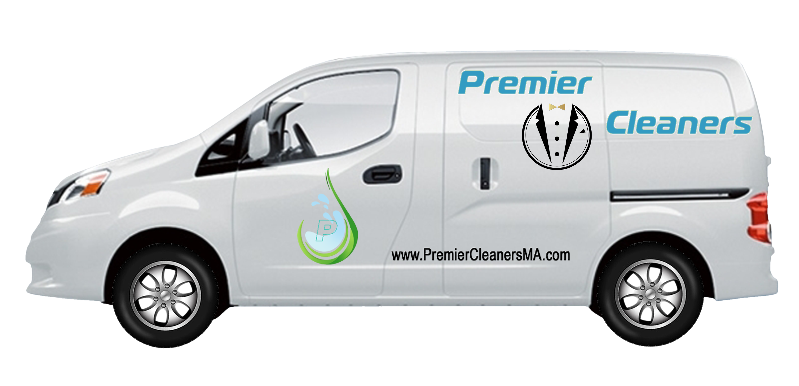 White delivery van with 